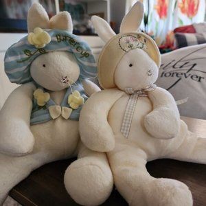 Hallmark Bunnies by the Bay Buttercup Baylee Rabbit Plush Stuffed Animals VTG